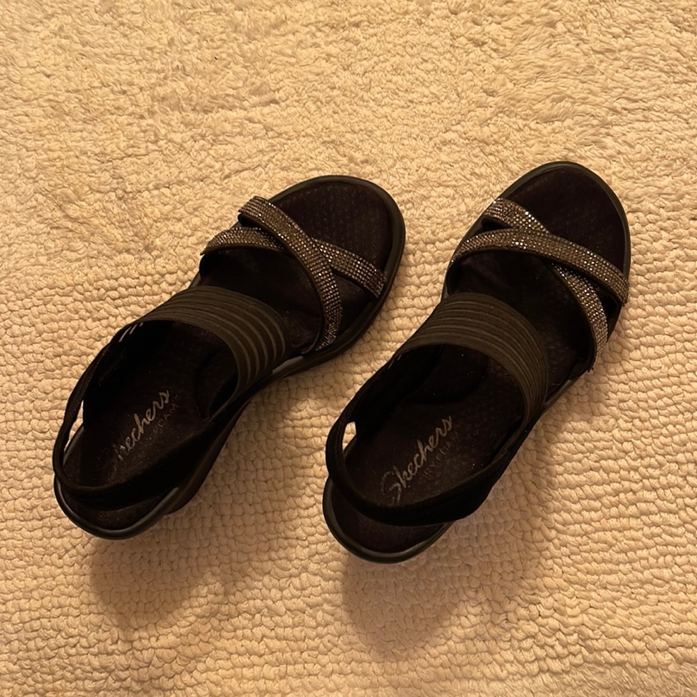 Skechers Black Sandals